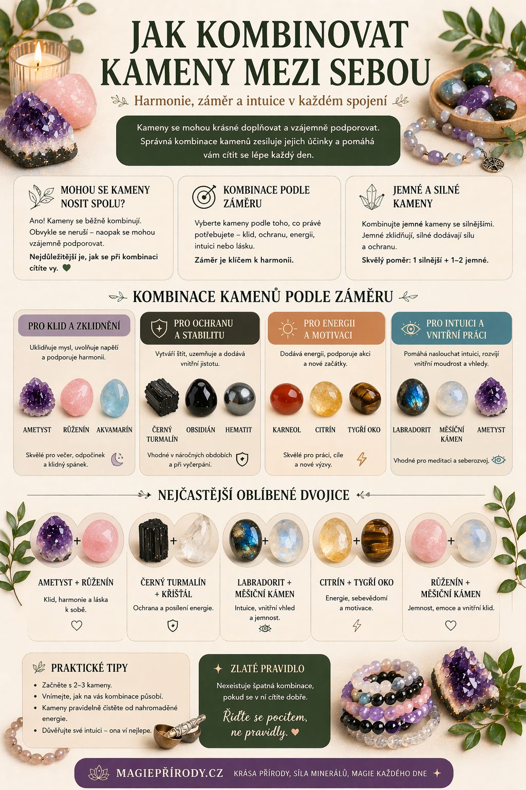 jak kombinovat kameny-